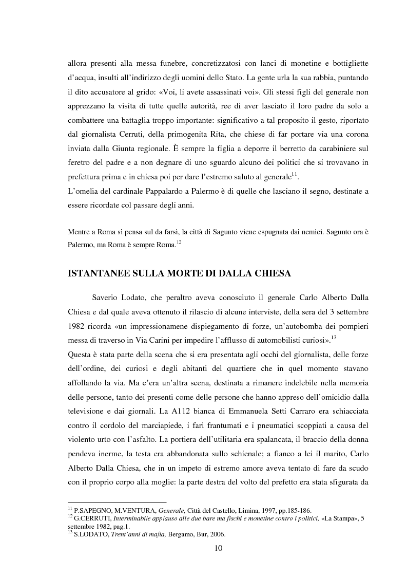 Anteprima della tesi: Mass media e memoria: gli attentati Dalla Chiesa, Falcone e Borsellino, Pagina 10