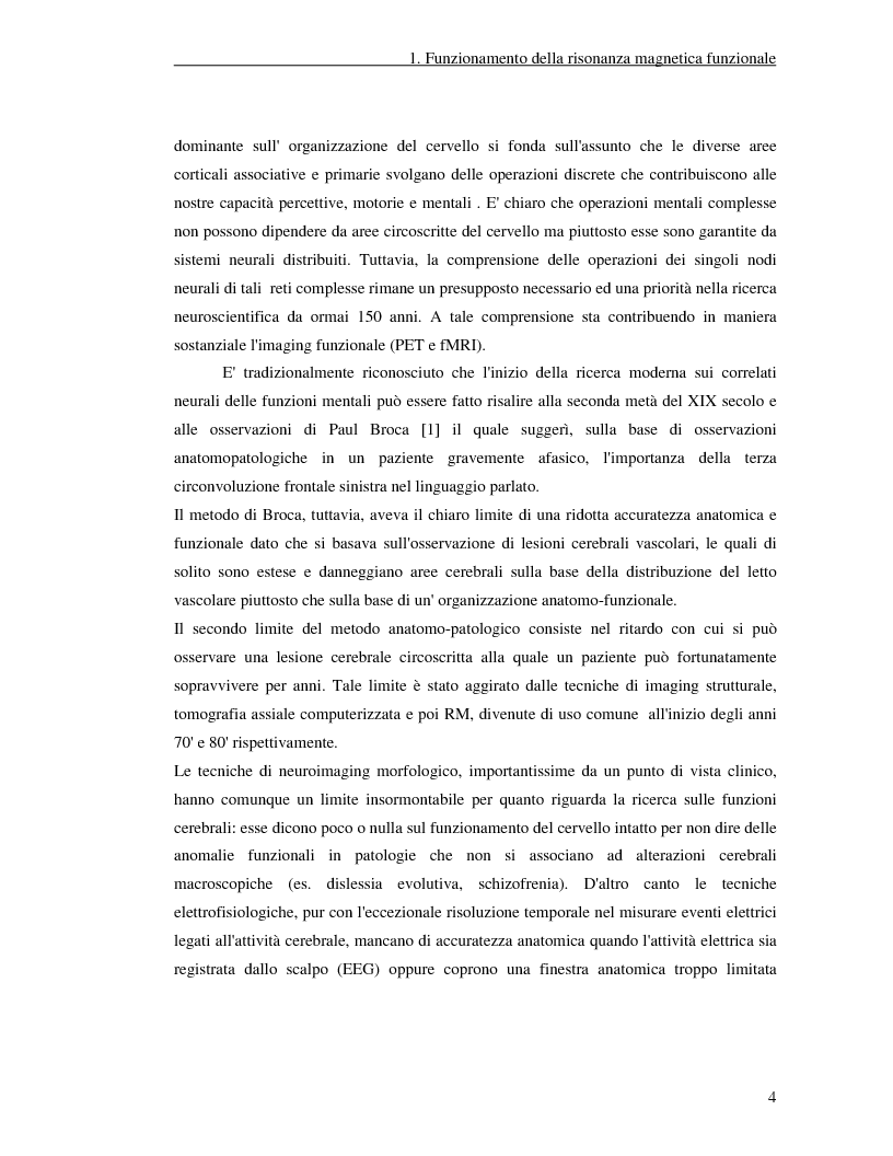 Anteprima della tesi: Un nuovo approccio di utilizzo della trasformata wavelet ridondante per l'analisi dei dati fMRI, Pagina 2