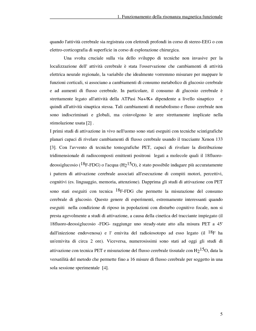 Anteprima della tesi: Un nuovo approccio di utilizzo della trasformata wavelet ridondante per l'analisi dei dati fMRI, Pagina 3