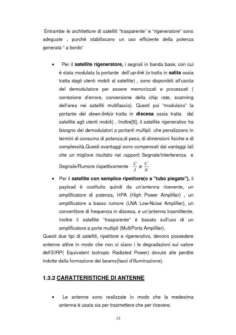 Anteprima della tesi: Dimensionamento dei Sistemi UMTS Satellitari, Pagina 10