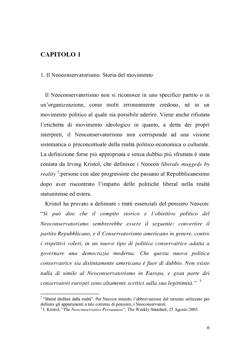 Anteprima della tesi: Il Neoconservatorismo negli Stati Uniti d'America, Pagina 3