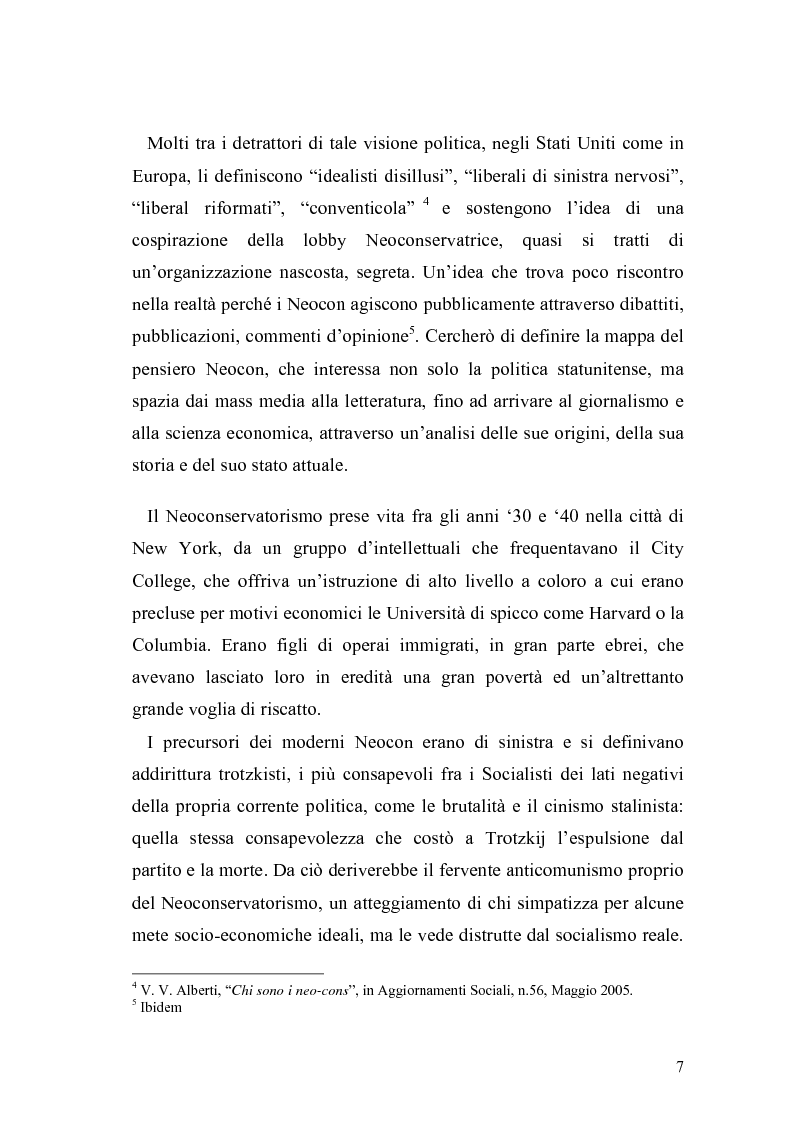 Anteprima della tesi: Il Neoconservatorismo negli Stati Uniti d'America, Pagina 4