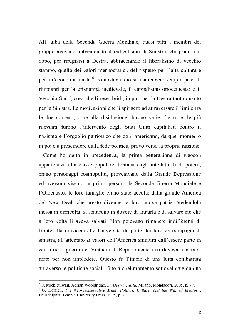 Anteprima della tesi: Il Neoconservatorismo negli Stati Uniti d'America, Pagina 5