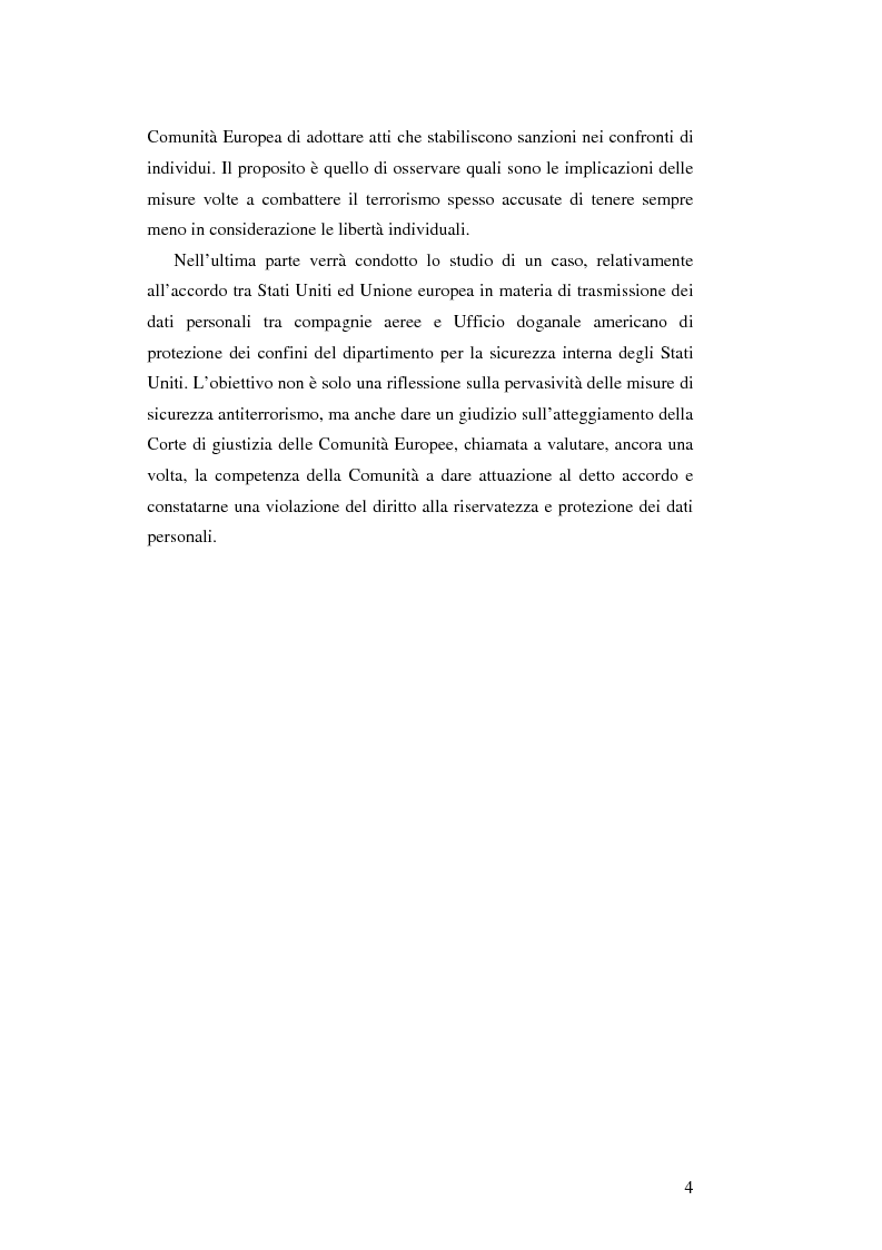 Anteprima della tesi: L'Unione Europea e la lotta al terrorismo: gli atti adottati dopo l'11 settembre, Pagina 2