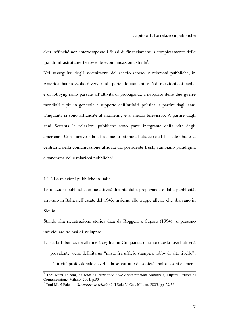 Anteprima della tesi: I metodi delle relazioni pubbliche e il ruolo della professione, Pagina 5