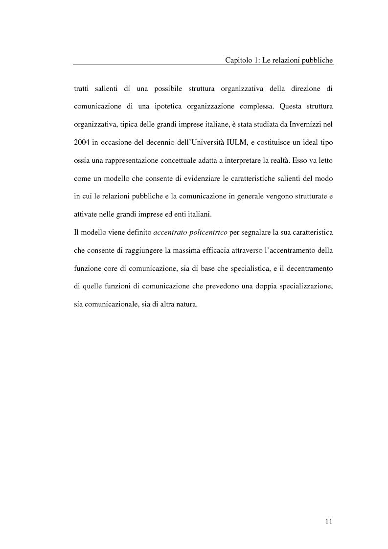 Anteprima della tesi: I metodi delle relazioni pubbliche e il ruolo della professione, Pagina 9