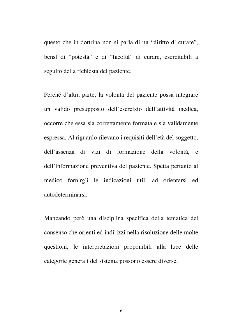Anteprima della tesi: Disciplina giuridica del consenso informato, Pagina 3