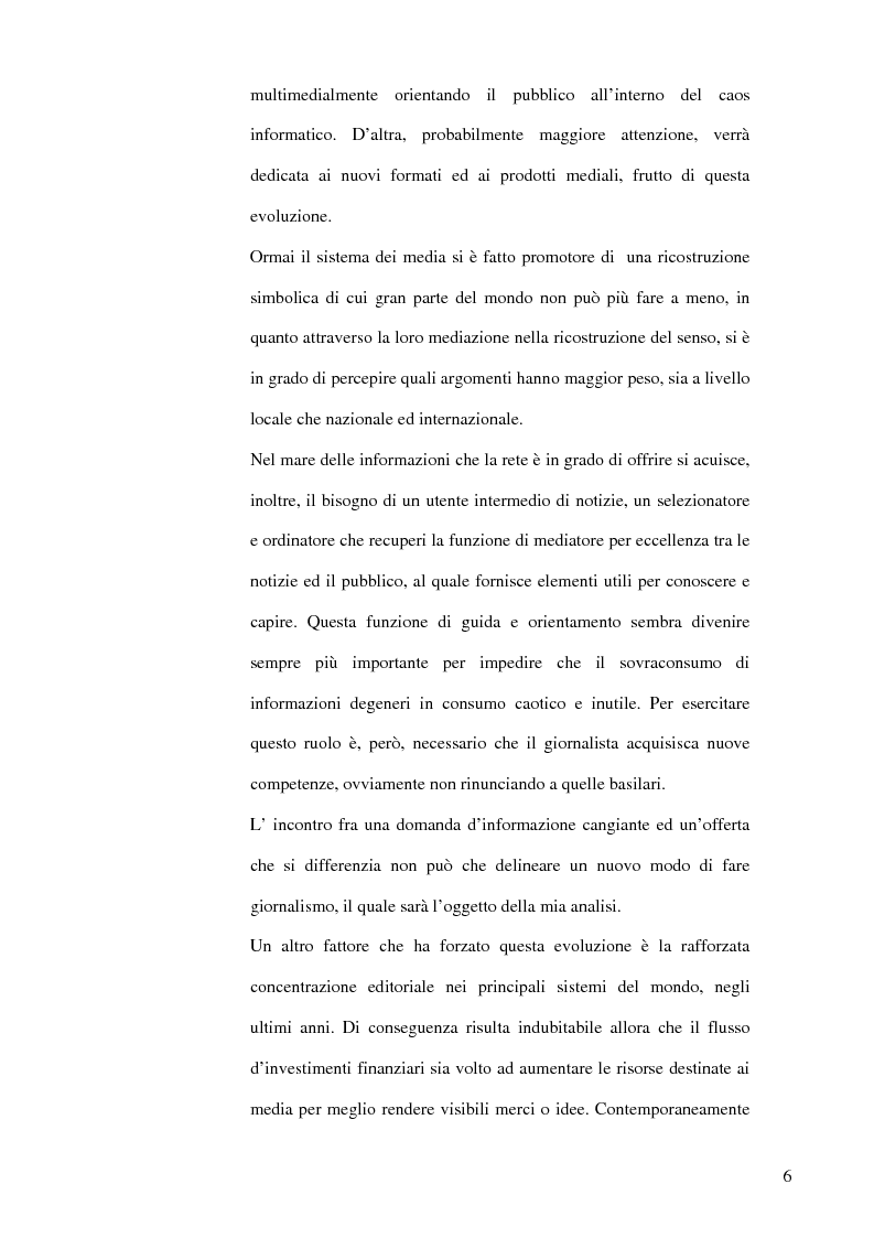Anteprima della tesi: Nuovo mondo dell’informazione: nuove tecnologie e campo giornalistico, Pagina 3