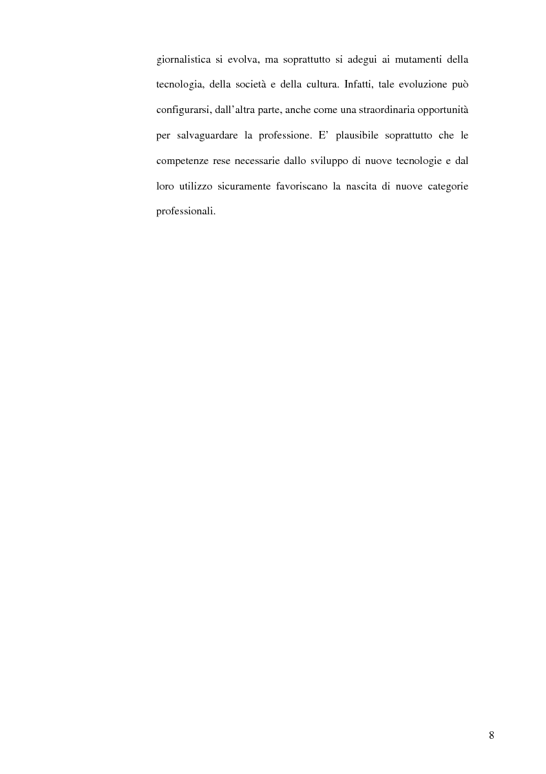 Anteprima della tesi: Nuovo mondo dell’informazione: nuove tecnologie e campo giornalistico, Pagina 5
