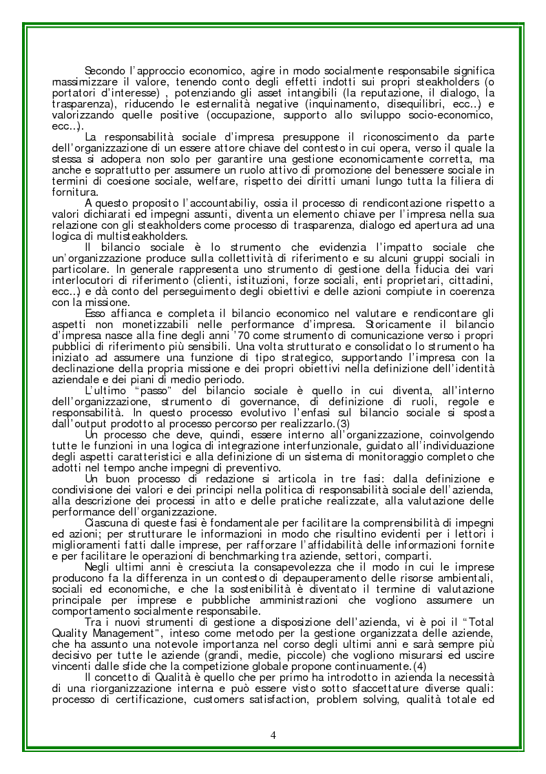 Anteprima della tesi: Responsabilità sociale d'Impresa e Certificazione Etica, Pagina 2