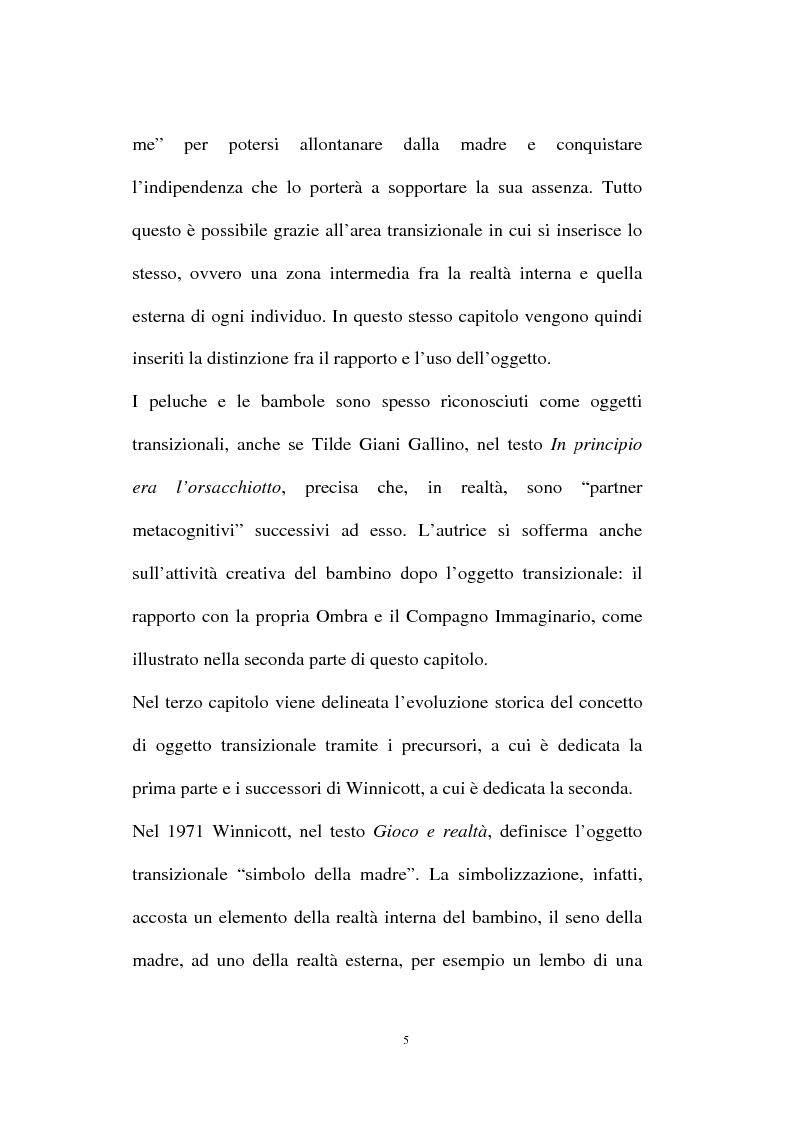 Anteprima della tesi: L'oggetto transizionale nell'epoca virtuale, Pagina 2