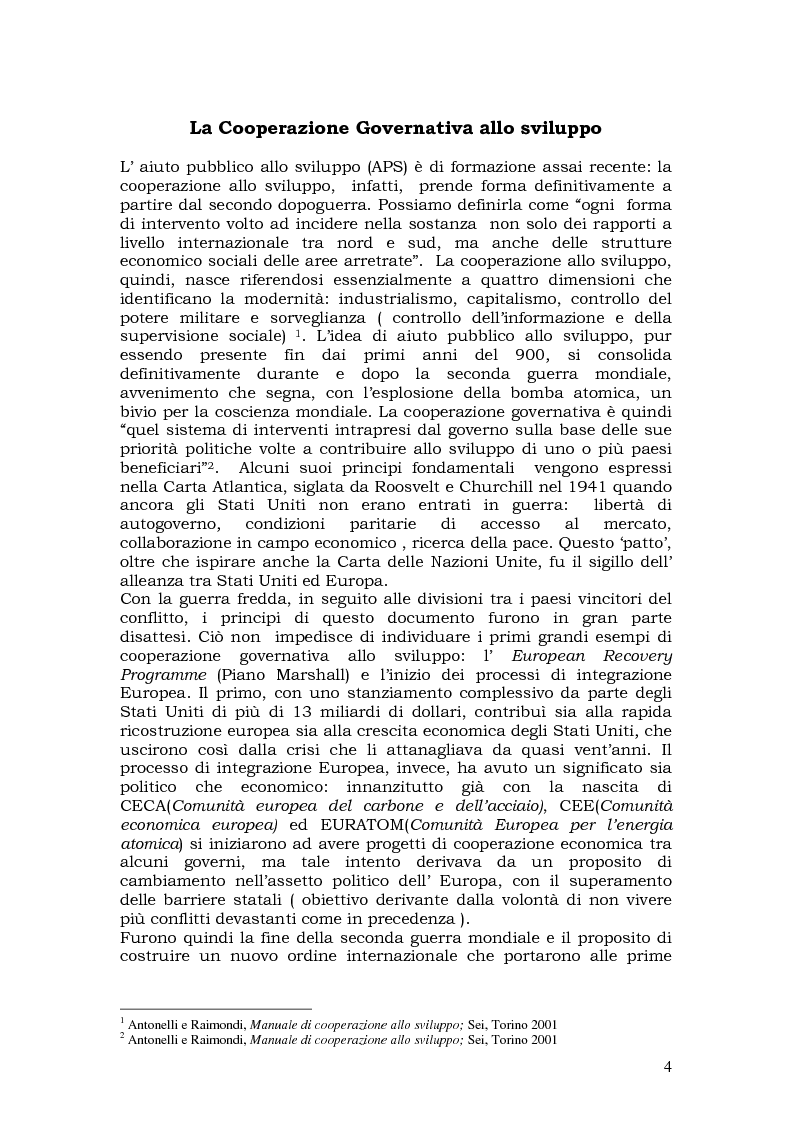 Anteprima della tesi: L'aiuto pubblico allo sviluppo (APS) e le priorità geografiche, due modelli a confronto. Svezia e Italia, Pagina 3