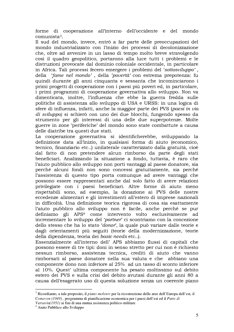Anteprima della tesi: L'aiuto pubblico allo sviluppo (APS) e le priorità geografiche, due modelli a confronto. Svezia e Italia, Pagina 4