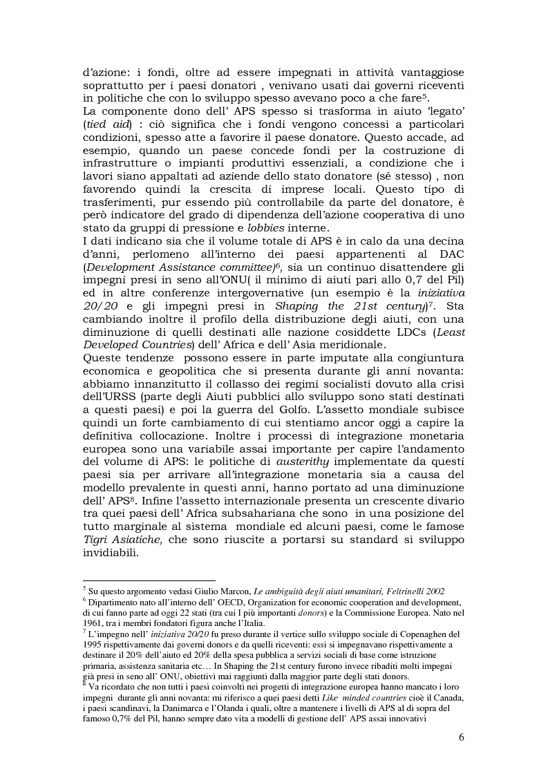 Anteprima della tesi: L'aiuto pubblico allo sviluppo (APS) e le priorità geografiche, due modelli a confronto. Svezia e Italia, Pagina 5