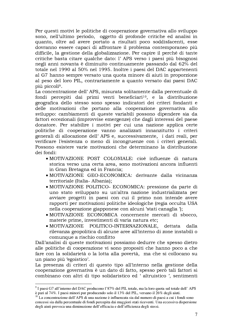Anteprima della tesi: L'aiuto pubblico allo sviluppo (APS) e le priorità geografiche, due modelli a confronto. Svezia e Italia, Pagina 6
