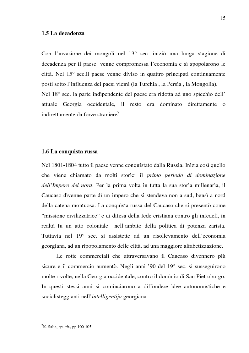 Anteprima della tesi: Dal collasso ad una lenta rinascita. La Georgia dal 1989 al 2000, Pagina 12