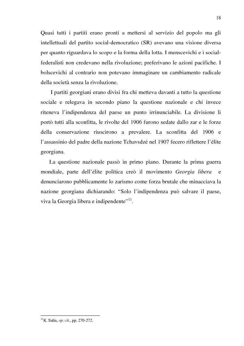 Anteprima della tesi: Dal collasso ad una lenta rinascita. La Georgia dal 1989 al 2000, Pagina 15