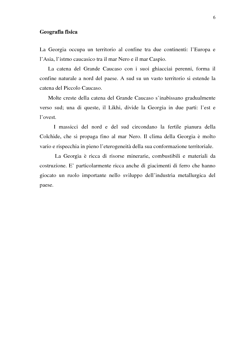 Anteprima della tesi: Dal collasso ad una lenta rinascita. La Georgia dal 1989 al 2000, Pagina 3