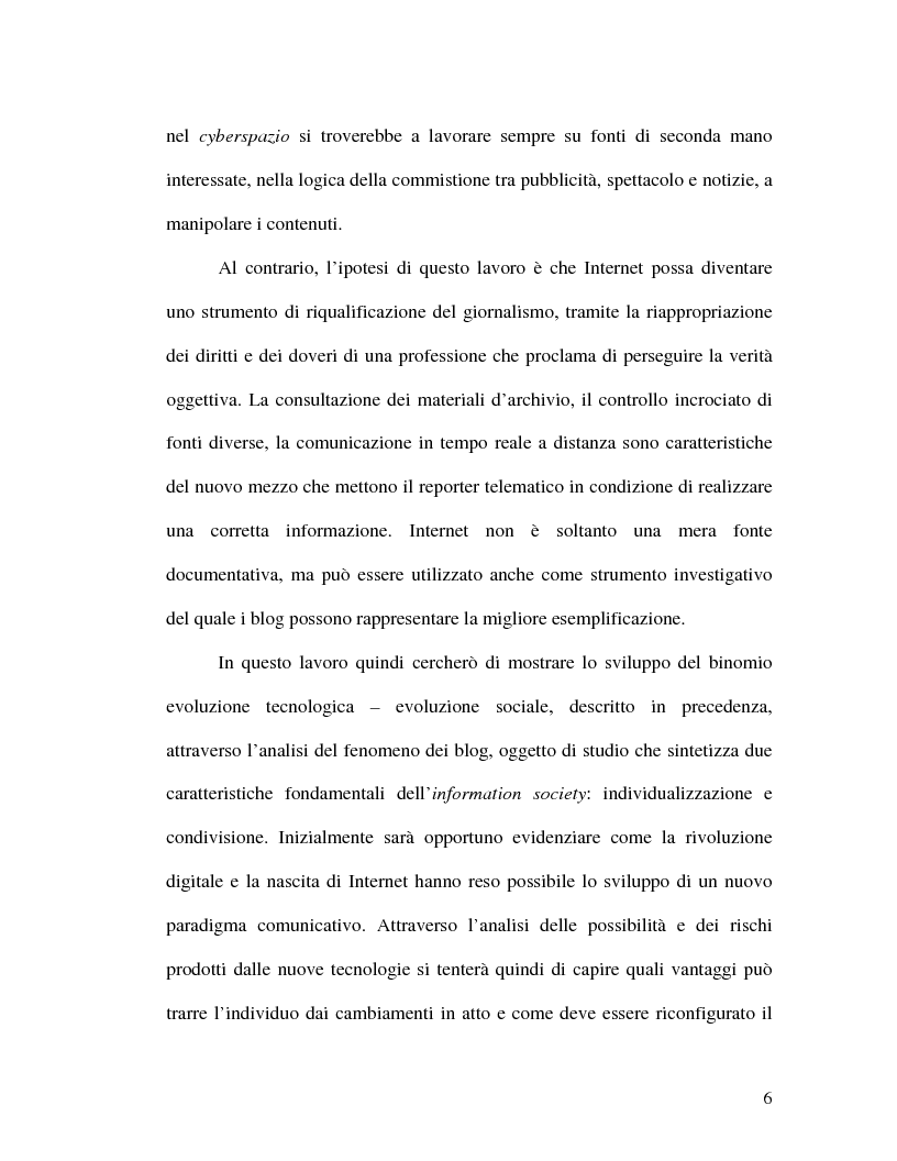 Anteprima della tesi: La politica della blogosfera, Pagina 5