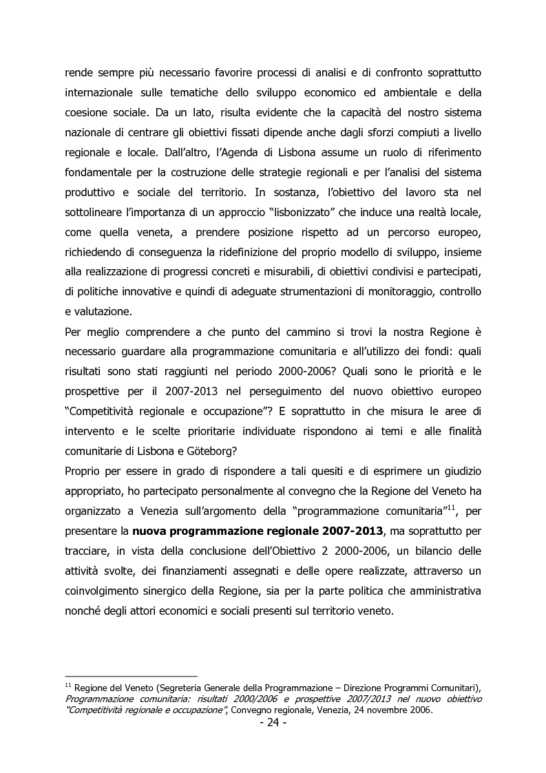Anteprima della tesi: L'Italia e il rilancio della Strategia di Lisbona - Il caso della Regione Veneto, Pagina 10