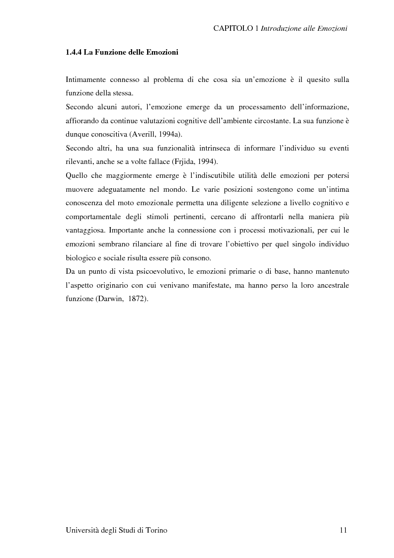 Anteprima della tesi: Attivazione ed interazione corticale nelle emozioni primarie, Pagina 11