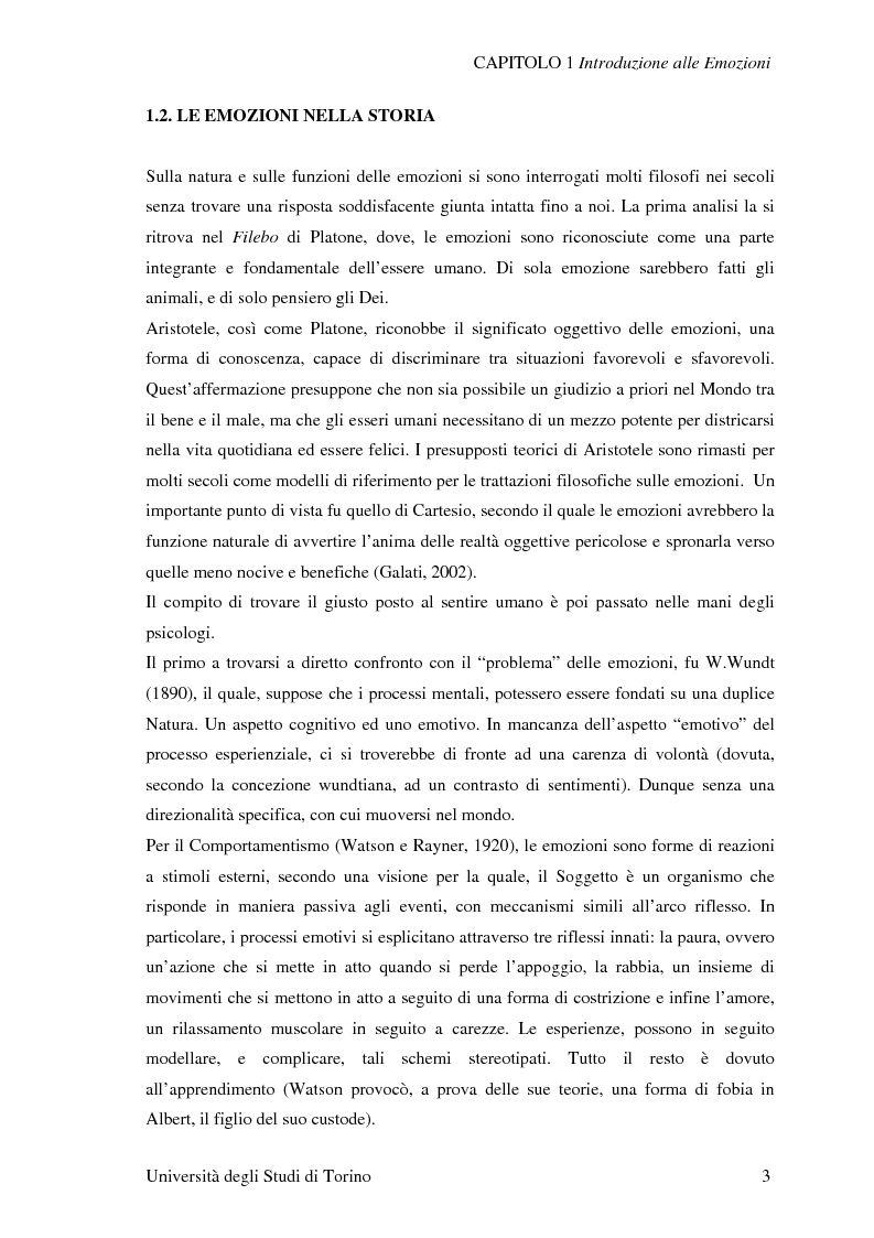 Anteprima della tesi: Attivazione ed interazione corticale nelle emozioni primarie, Pagina 3