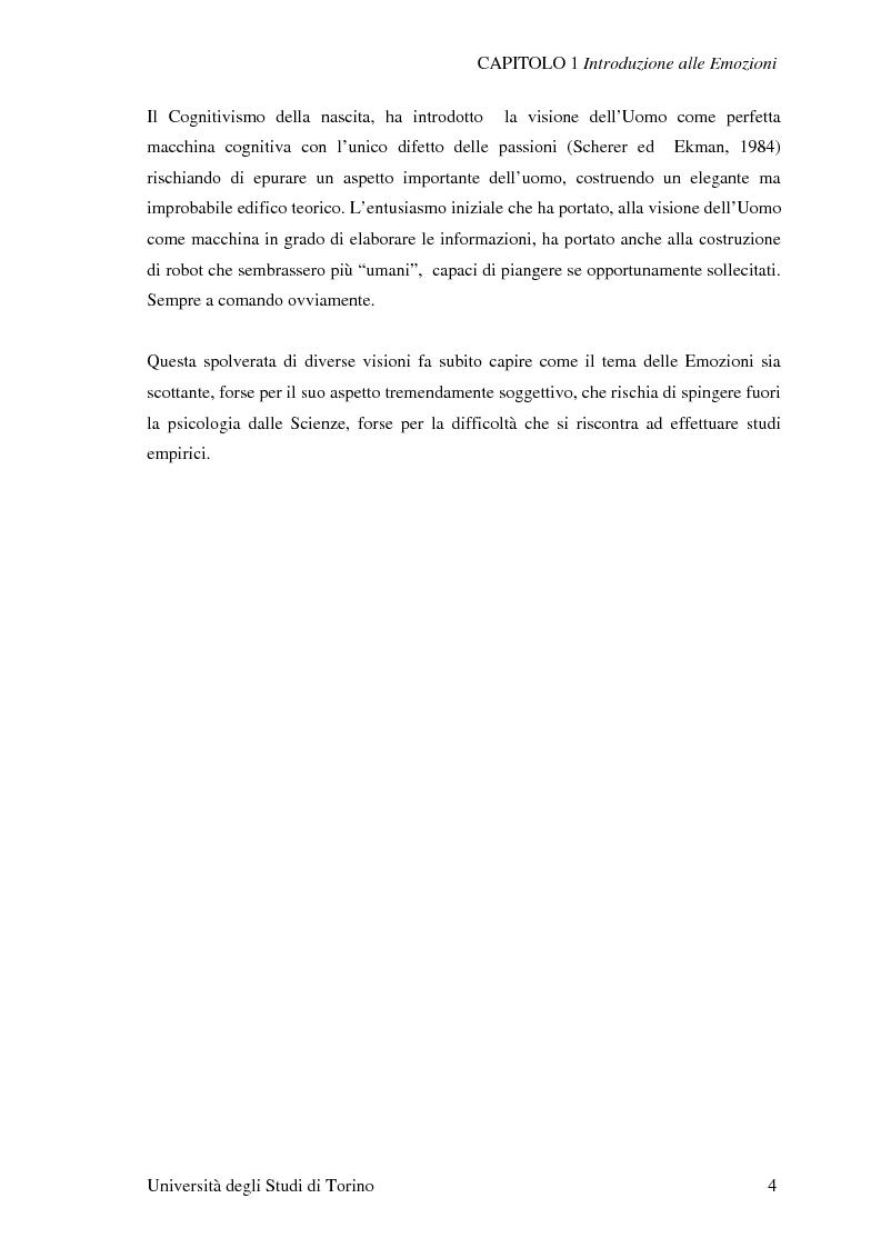 Anteprima della tesi: Attivazione ed interazione corticale nelle emozioni primarie, Pagina 4