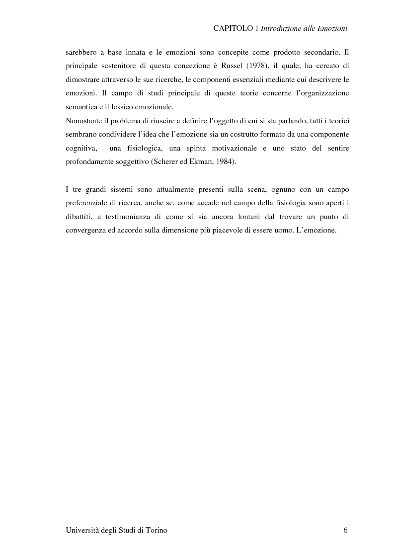 Anteprima della tesi: Attivazione ed interazione corticale nelle emozioni primarie, Pagina 6