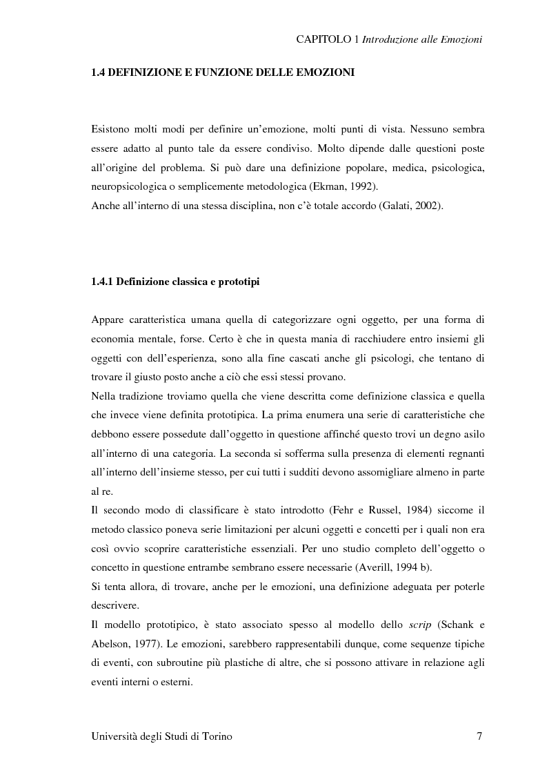 Anteprima della tesi: Attivazione ed interazione corticale nelle emozioni primarie, Pagina 7