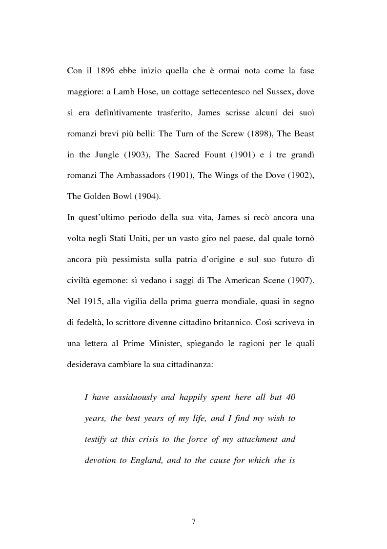 Anteprima della tesi: Italian Versions of - The real thing - by Henry James, Pagina 6