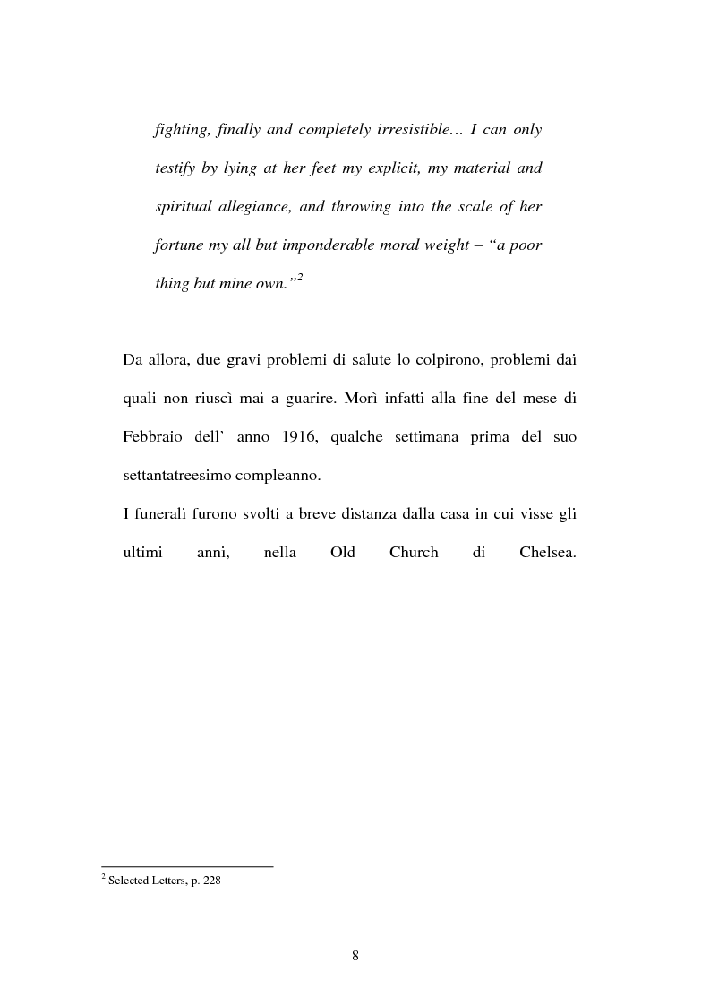 Anteprima della tesi: Italian Versions of - The real thing - by Henry James, Pagina 7