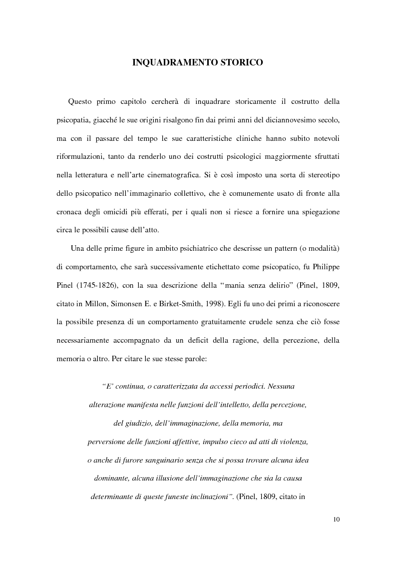 Anteprima della tesi: Personalità e dinamiche violente: sadismo, psicopatia e perversione sadomasochistica, Pagina 10