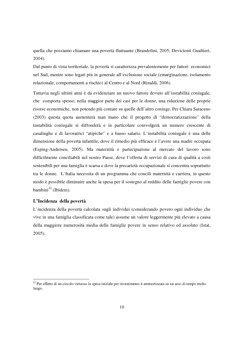 Anteprima della tesi: Reddito minimo di inserimento un'occasione mancata, Pagina 7
