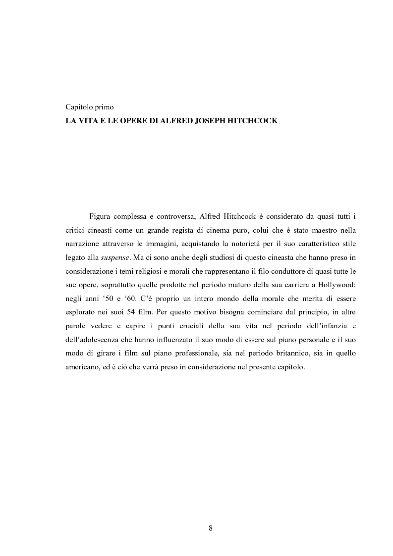 Anteprima della tesi: L'immagine della morale nei film di Alfred Hitchcock, Pagina 4