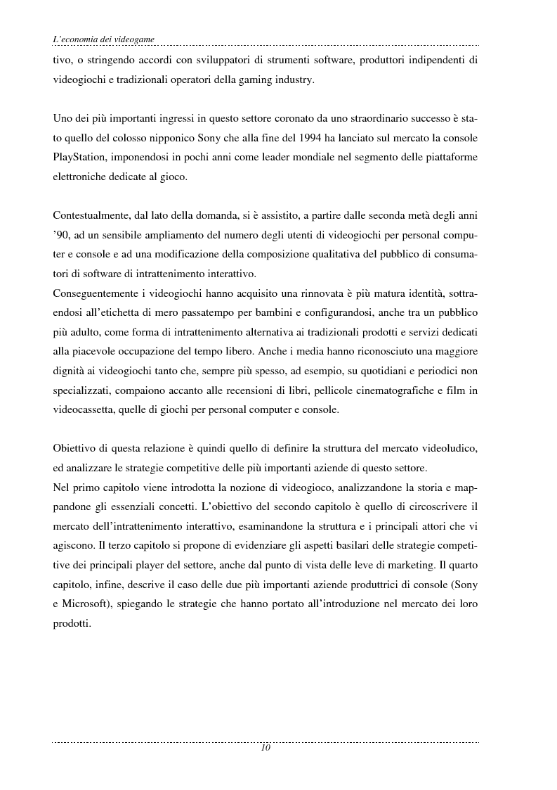 Anteprima della tesi: L'economia dei videogame, Pagina 2