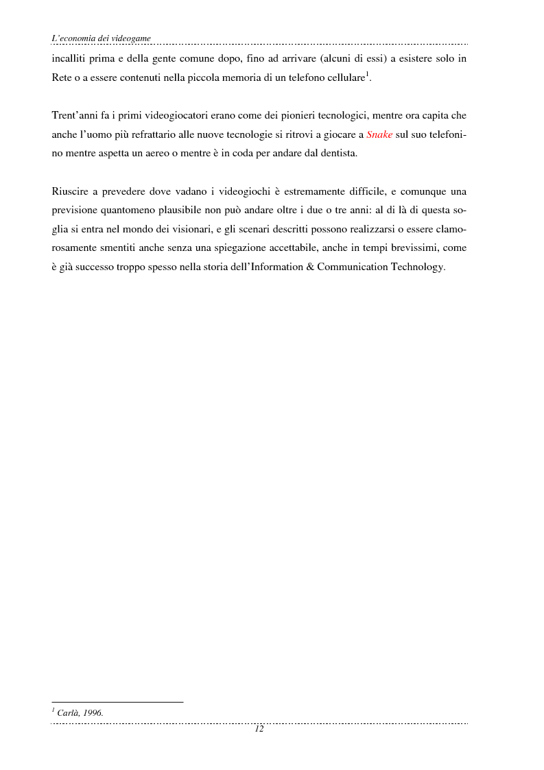 Anteprima della tesi: L'economia dei videogame, Pagina 4