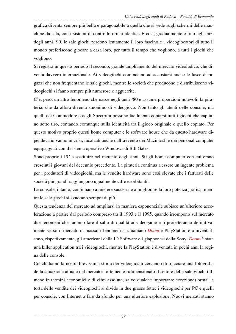 Anteprima della tesi: L'economia dei videogame, Pagina 7