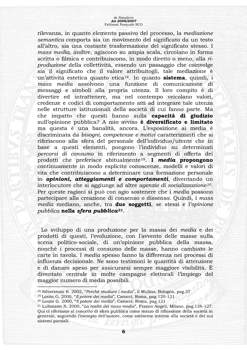 Anteprima della tesi: De Simplicio. Ovvero sull'arrendevolezza dell'intelligenza umana, Pagina 6