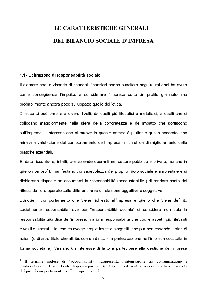 Anteprima della tesi: I Principi di revisione del Bilancio Sociale, Pagina 3