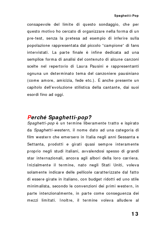 Anteprima della tesi: ''Spaghetti-pop''. Il caso Pausini e il successo internazionale dei cantanti italiani. Fenomenologia e processi comunicativi della musica leggera italiana., Pagina 13