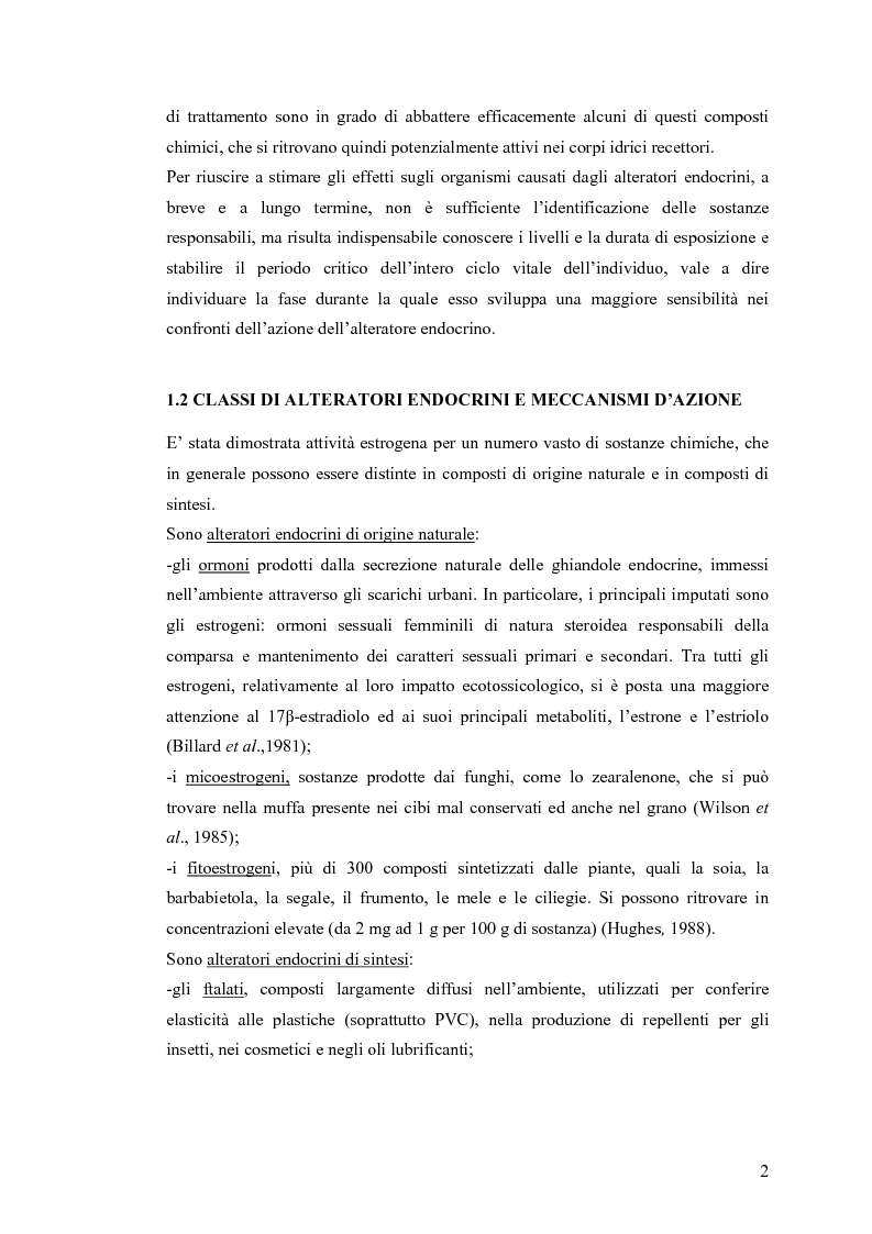 Anteprima della tesi: Interazione tra un alteratore endocrino riconosciuto, il nonilfenolo, e la comunità microbica di un refluo urbano., Pagina 2