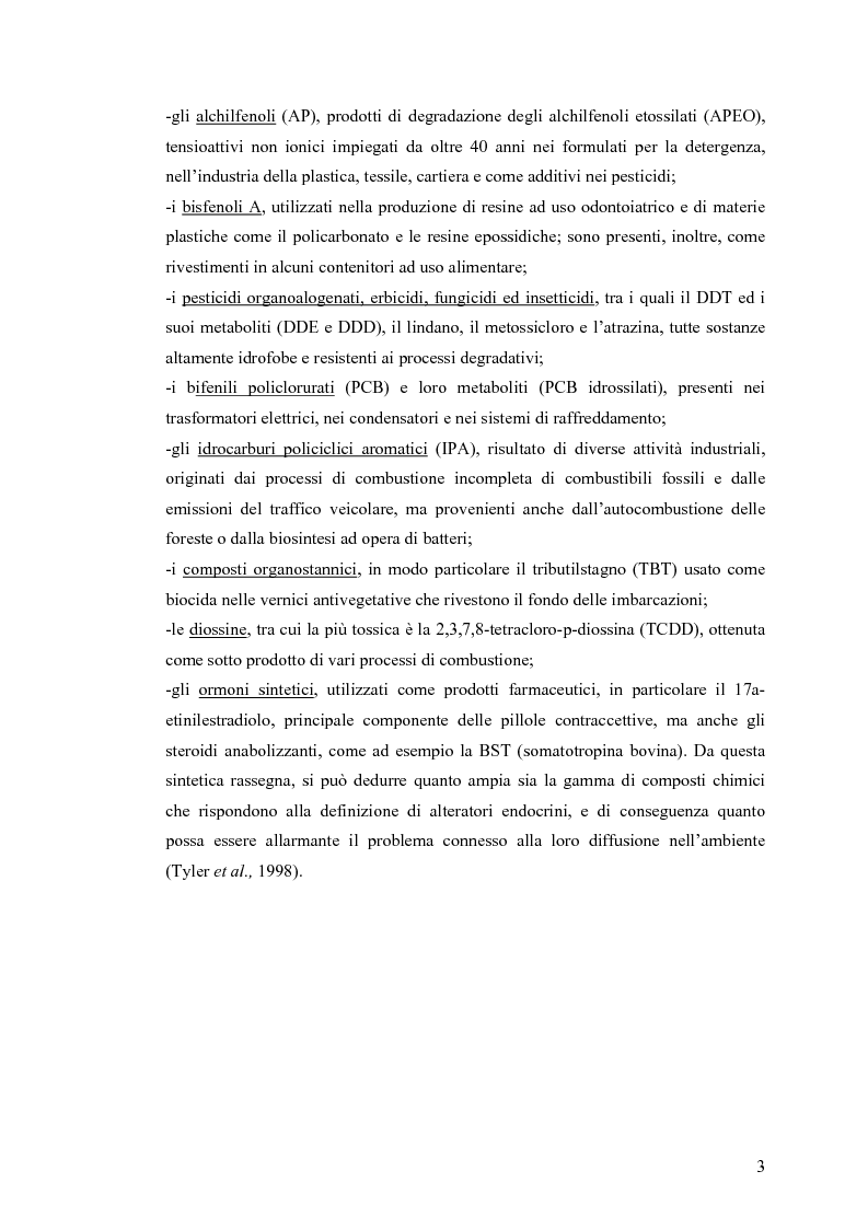 Anteprima della tesi: Interazione tra un alteratore endocrino riconosciuto, il nonilfenolo, e la comunità microbica di un refluo urbano., Pagina 3