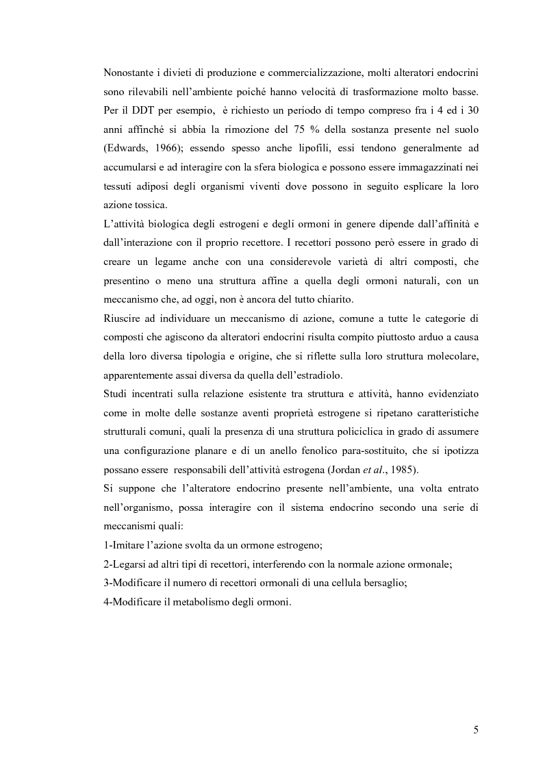 Anteprima della tesi: Interazione tra un alteratore endocrino riconosciuto, il nonilfenolo, e la comunità microbica di un refluo urbano., Pagina 5
