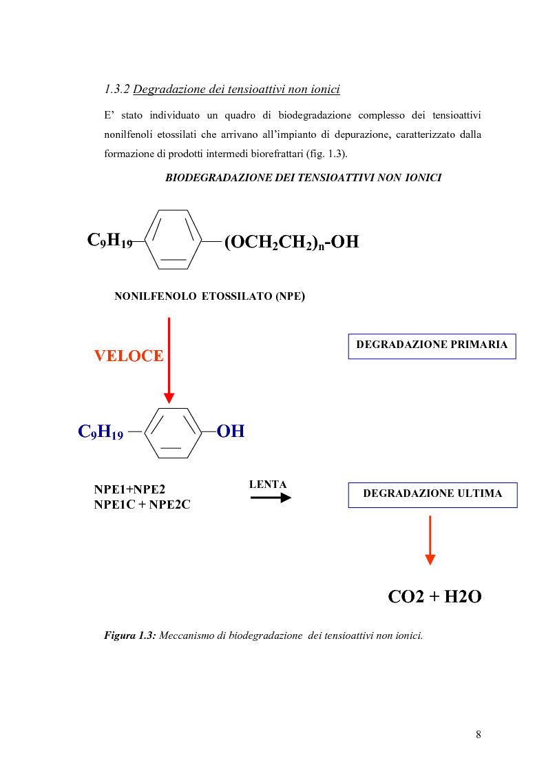 Anteprima della tesi: Interazione tra un alteratore endocrino riconosciuto, il nonilfenolo, e la comunità microbica di un refluo urbano., Pagina 8