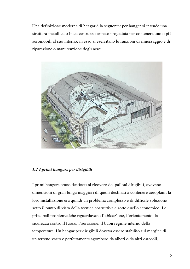 Anteprima della tesi: Hangar prefabbricato per il Boeing 737-300. Problematiche del trasporto e del montaggio, Pagina 5