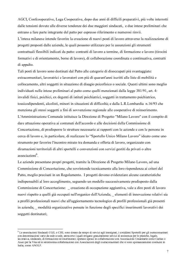 Anteprima della tesi: Il patto per il lavoro di Milano, Pagina 3