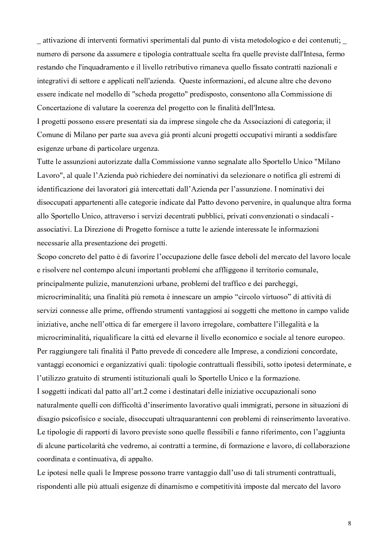Anteprima della tesi: Il patto per il lavoro di Milano, Pagina 4