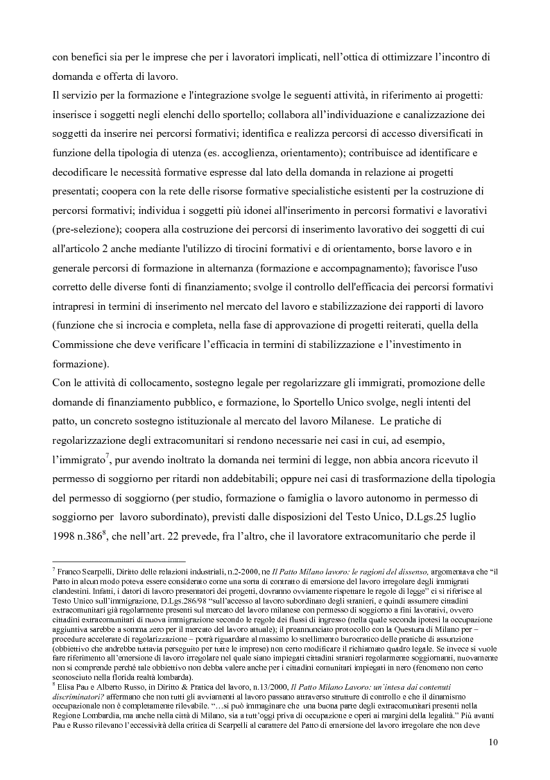 Anteprima della tesi: Il patto per il lavoro di Milano, Pagina 6