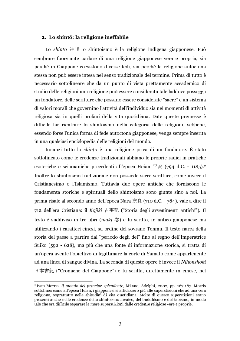 Anteprima della tesi: Lo shintoismo ieri e oggi, Pagina 3