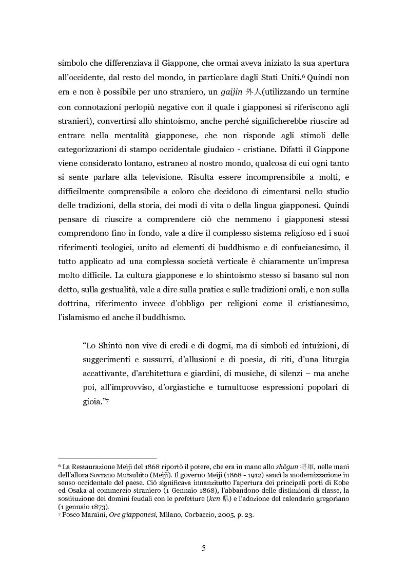 Anteprima della tesi: Lo shintoismo ieri e oggi, Pagina 5